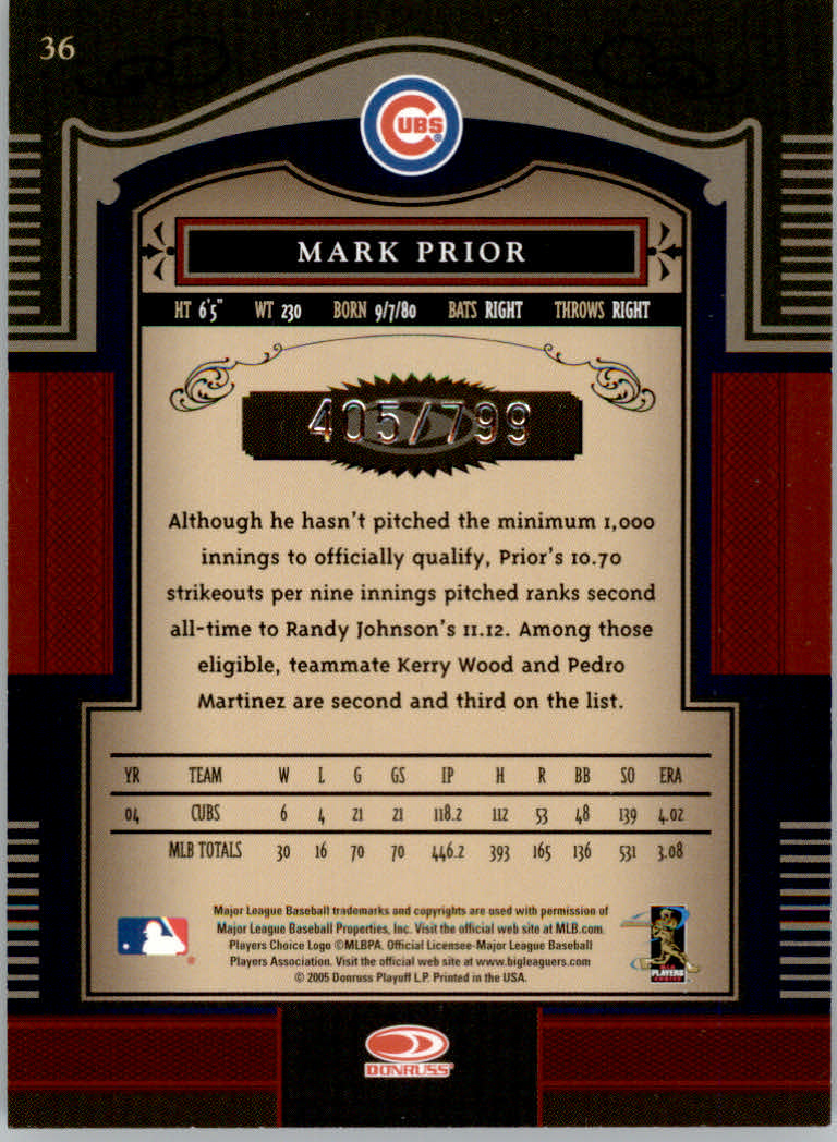 Carte "Main Set" Baseball Timeless Treasures 2005 da #1 a #100 - Foto 59 di 139