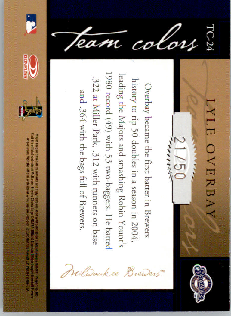 2005 Donruss Classics Baseball "Team Colors" Insert and Insert Parallel Cards - Picture 77 of 77