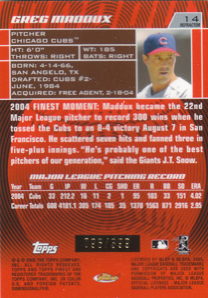 2005 Finest Baseball - Picture 197 of 239