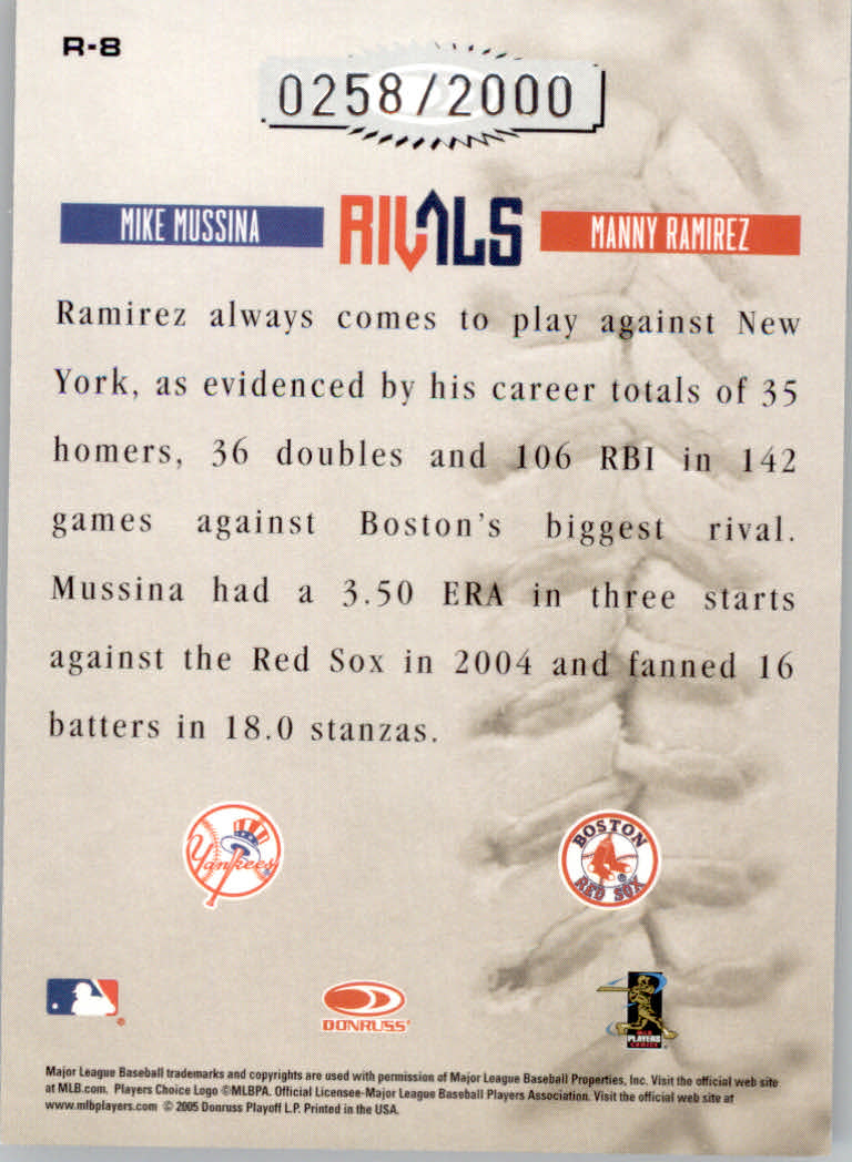 2005 Leather and Lumber Baseball "Naturals and Rivals" Insert Cards - Picture 41 of 66