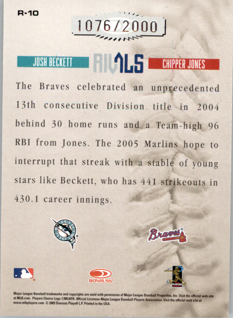 2005 Leather and Lumber Baseball "Naturals and Rivals" Insert Cards - Picture 43 of 66