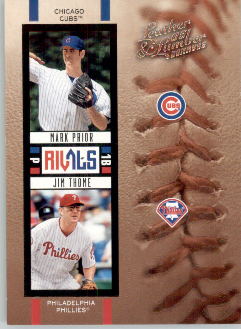 2005 Leather and Lumber Baseball "Naturals and Rivals" Insert Cards - Picture 48 of 66