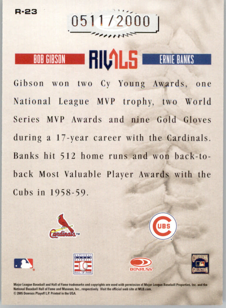 2005 Leather and Lumber Baseball "Naturals and Rivals" Insert Cards - Picture 62 of 66