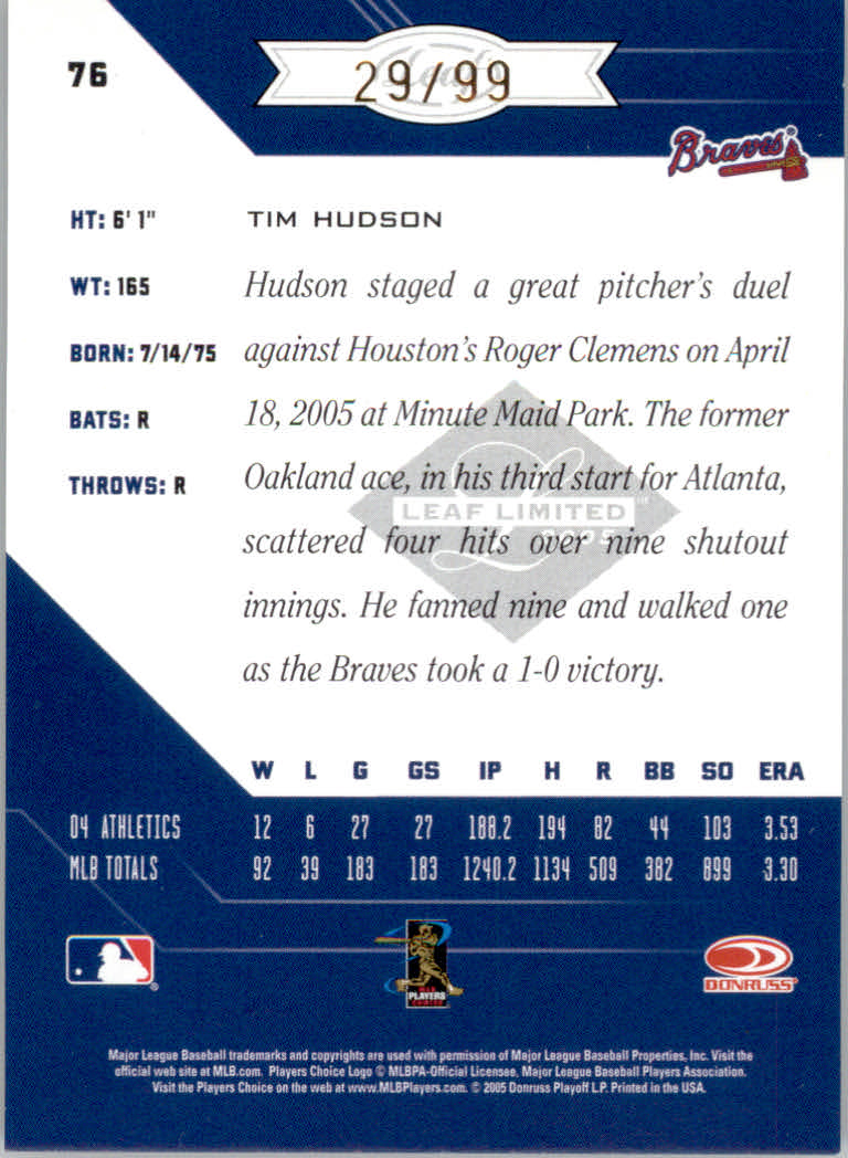 Carte Parallele "Spotlight" Baseball Limited Leaf 2005 - Foto 11 di 65