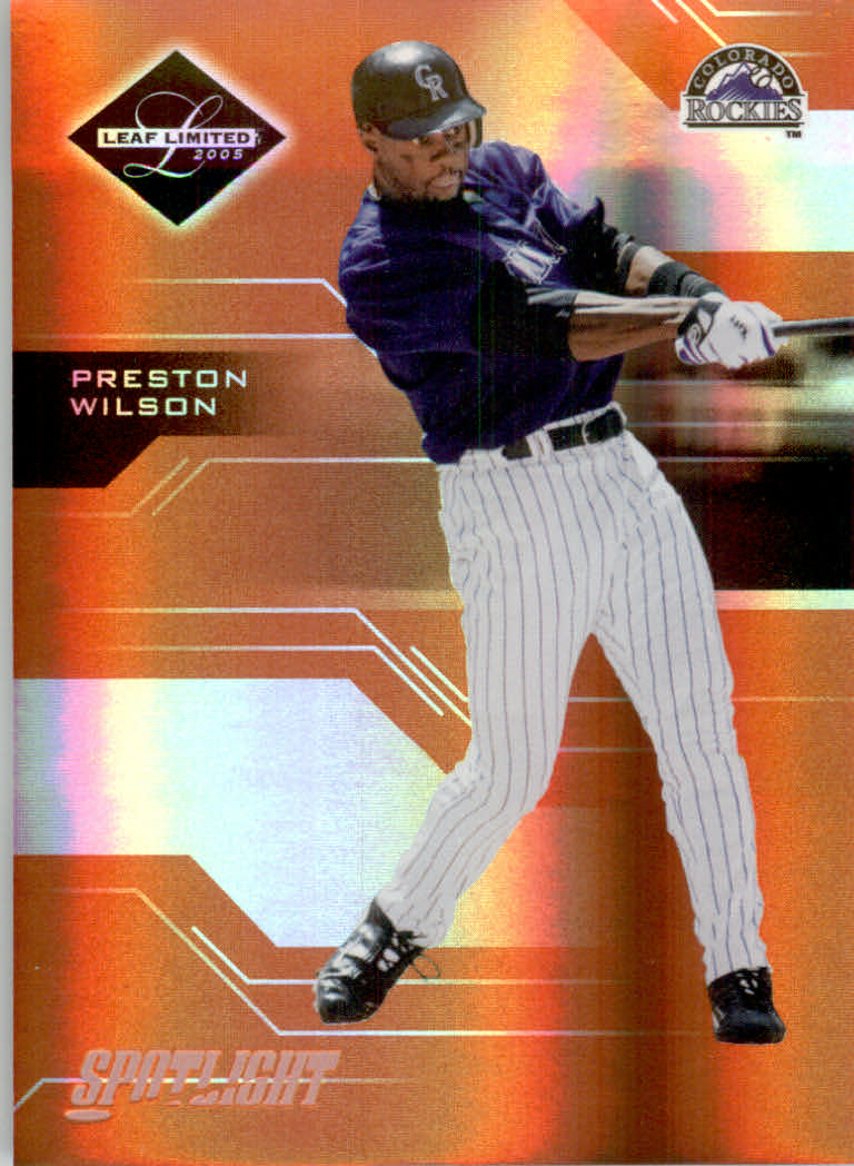 Carte Parallele "Spotlight" Baseball Limited Leaf 2005 - Foto 22 di 65
