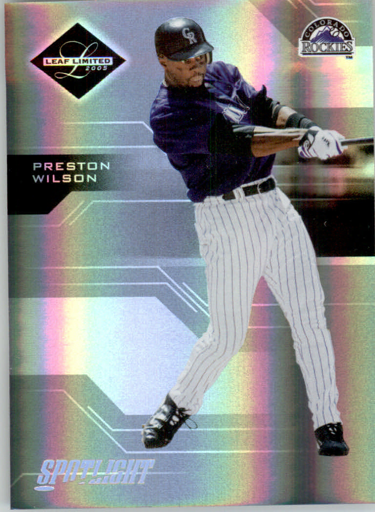 Carte Parallele "Spotlight" Baseball Limited Leaf 2005 - Foto 52 di 65