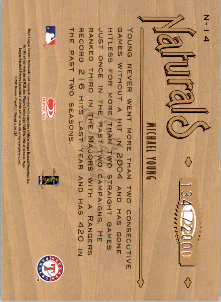 2005 Leather and Lumber Baseball "Naturals and Rivals" Insert Cards - Picture 19 of 66