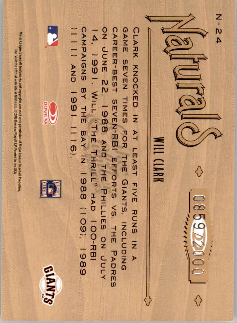 2005 Leather and Lumber Baseball "Naturals and Rivals" Insert Cards - Picture 31 of 66