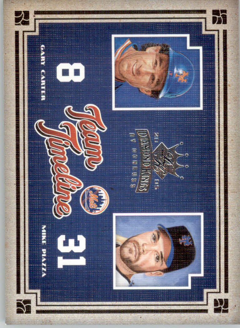 Carte Inserte Diamond Kings Baseball 2005 "Team Timeline" - Foto 30 di 33