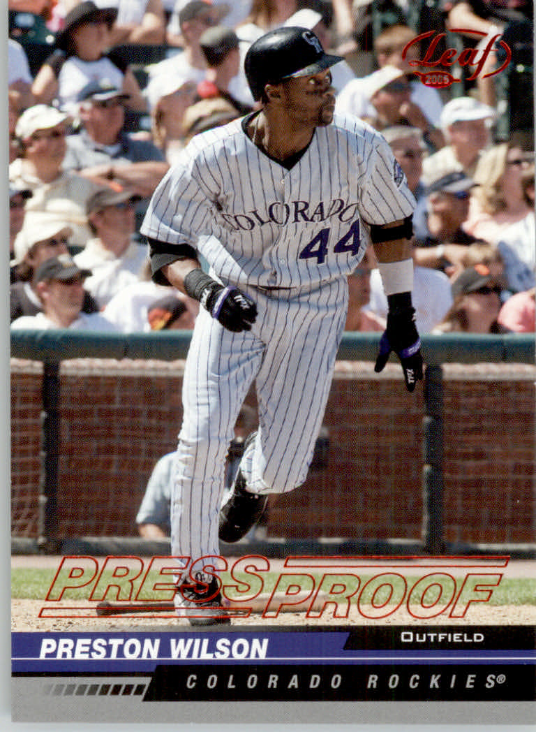 Carte Parallele "Prove di Stampa" Leaf Baseball 2005 - Foto 16 di 31