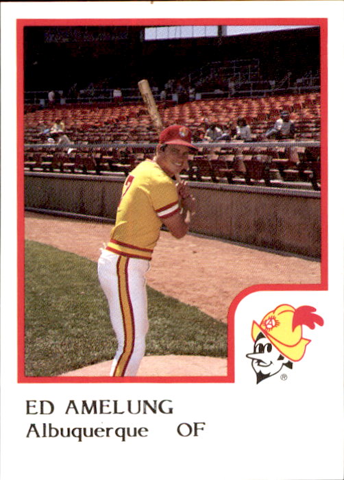 1986 Albuquerque Dukes ProCards 1 Ed Amelung Fullerton California