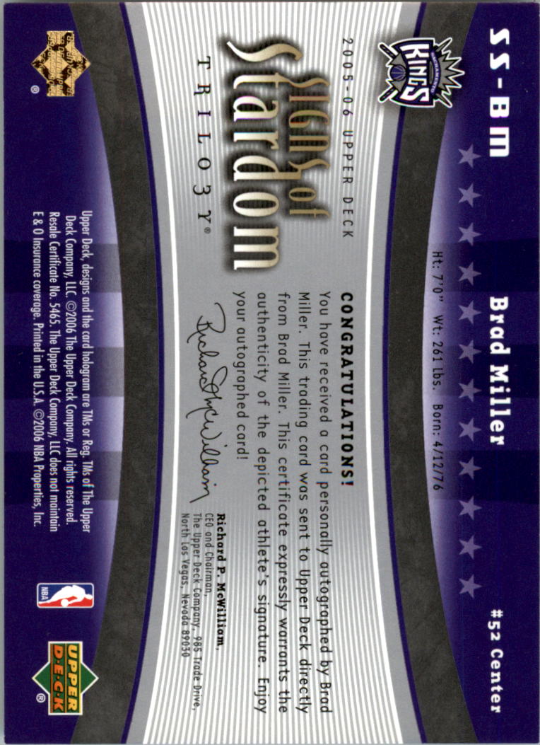2005-06 Upper Deck Trilogy Basketball Signs of Stardom AUTO You Pick - Picture 5 of 26