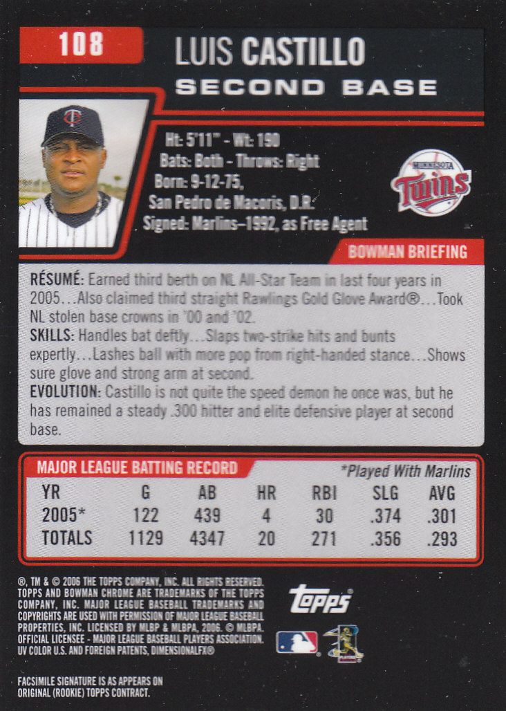 2006 Bowman Chrome Baseball Part 1 - Picture 164 of 412