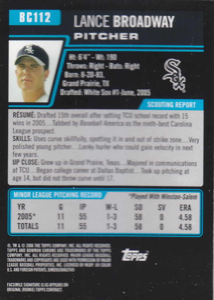 2006 Bowman Chrome Baseball Part 2 Prospects - Picture 223 of 432