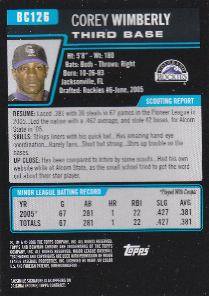 2006 Bowman Chrome Baseball Part 2 Prospects - Picture 249 of 432