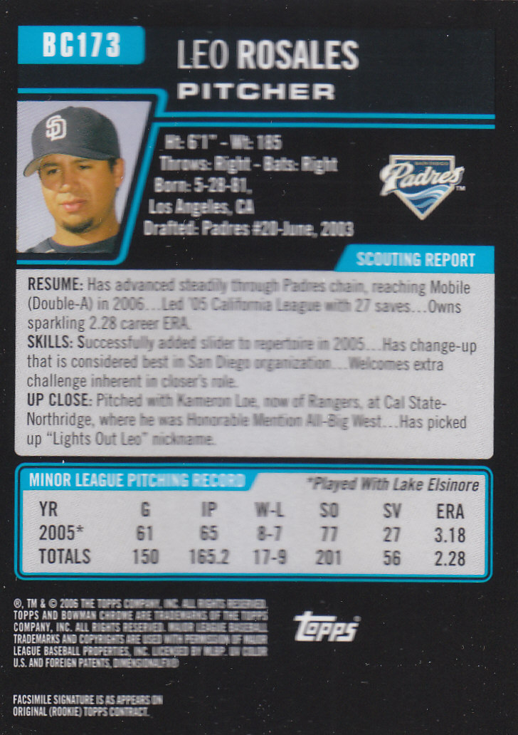 2006 Bowman Chrome Baseball Part 2 Prospects - Picture 334 of 432