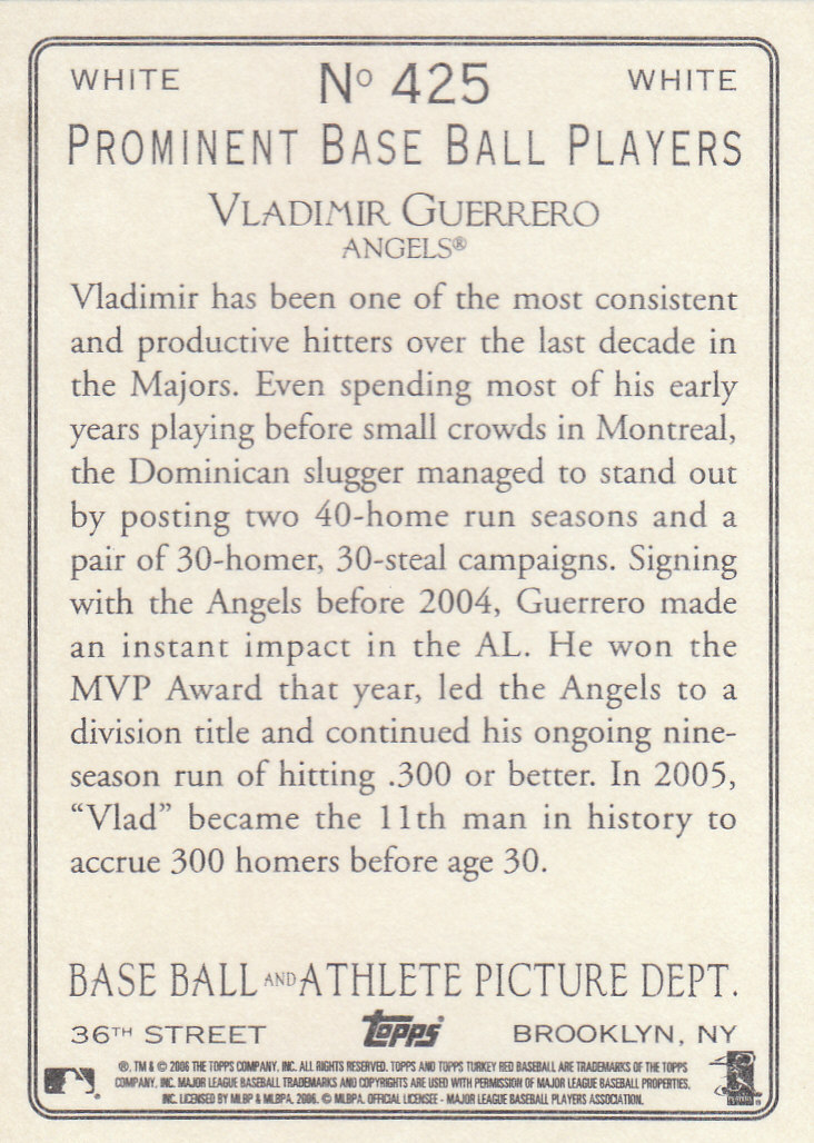 2006 Topps Turkey Red Baseball Part 3 - Picture 75 of 117