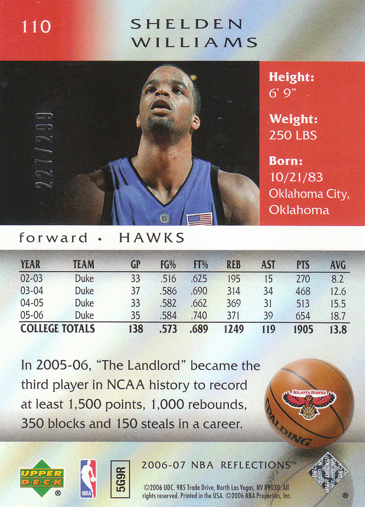 2006/2007 Reflections (Upper Deck) Basketball - Picture 90 of 90