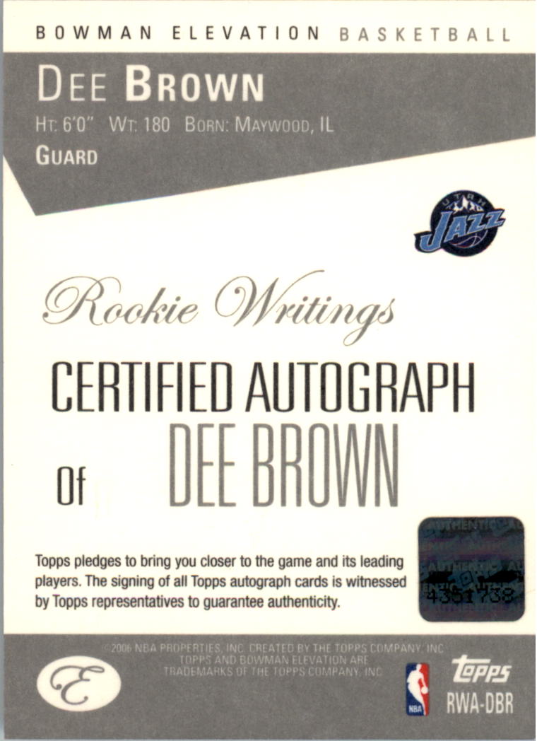 2006-07 Bowman Elevation Basketball Rookie Writing Autographs AUTO You Pick - Picture 24 of 29