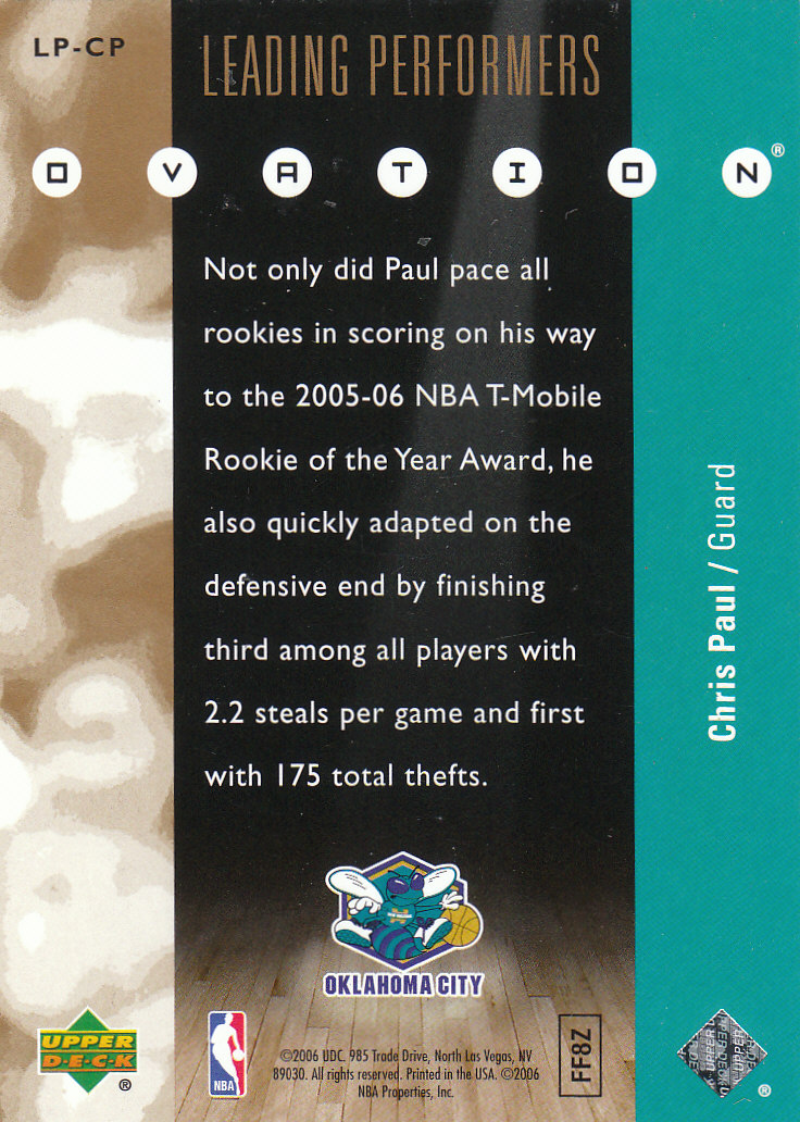 2006/2007 Ovation (Upper Deck) Basketball - Picture 29 of 227