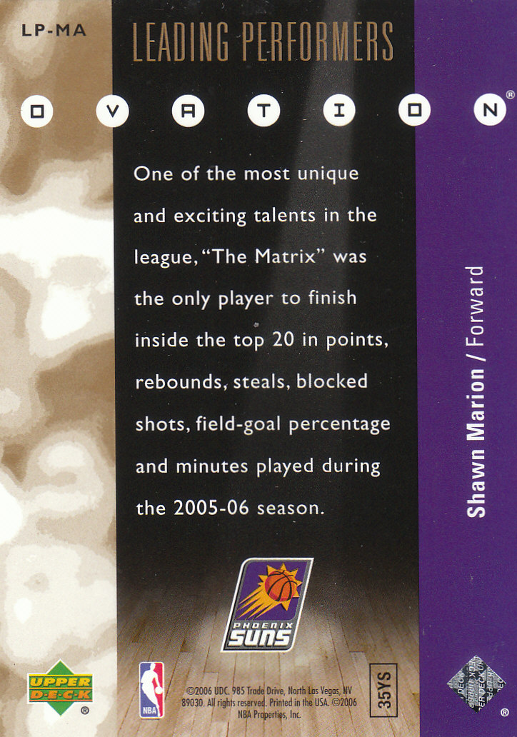 2006/2007 Ovation (Upper Deck) Basketball - Picture 17 of 227