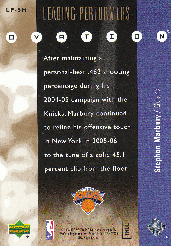 2006/2007 Ovation (Upper Deck) Basketball - Picture 13 of 227