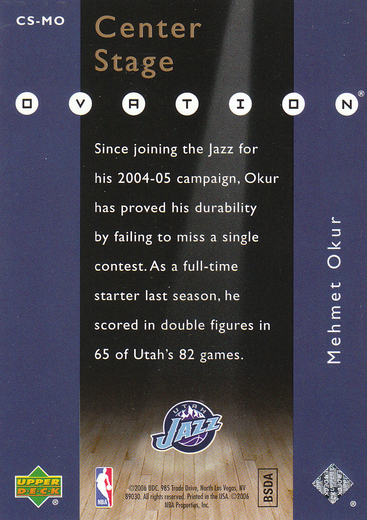 2006/2007 Ovation (Upper Deck) Basketball - Picture 35 of 227