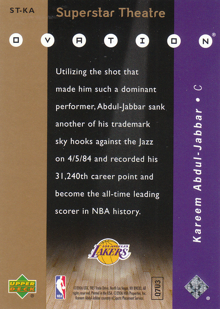 2006/2007 Ovation (Upper Deck) Basketball - Picture 7 of 227