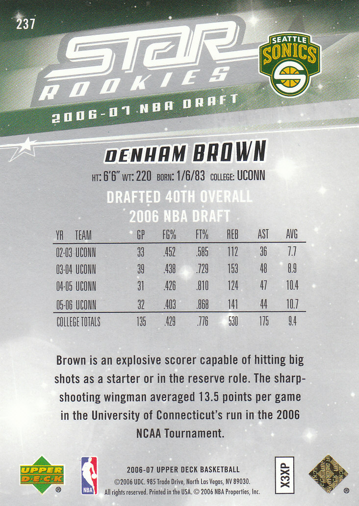 2006/2007 Upper Deck baloncesto parte 2 inserto y tarjetas paralelas - Imagen 17 de 41
