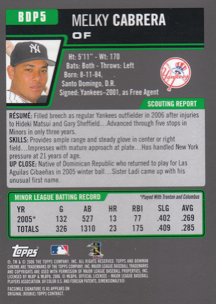 2006 Bowman Chrome Draft Baseball - Picture 10 of 368