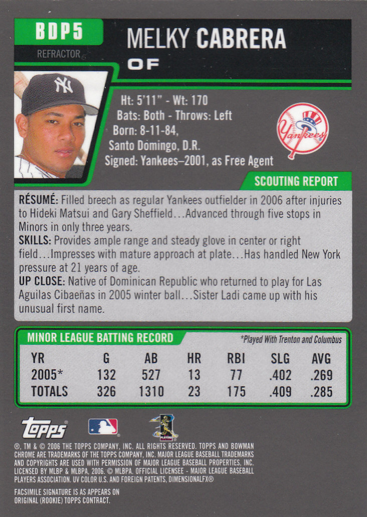 2006 Bowman Chrome Draft Baseball - Picture 356 of 368