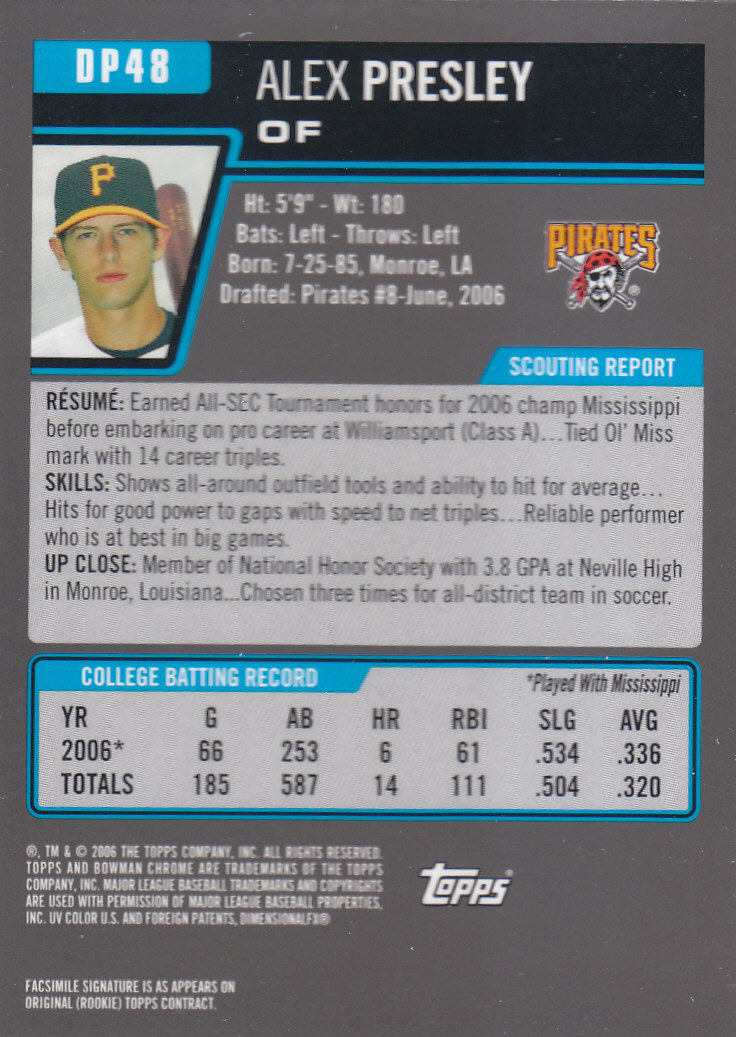 2006 Bowman Chrome Draft Baseball - Picture 197 of 368