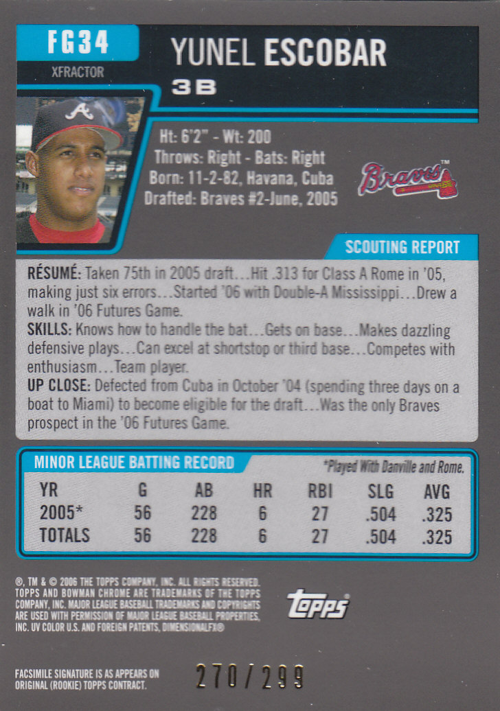 2006 Bowman Chrome Draft Baseball - Picture 352 of 368