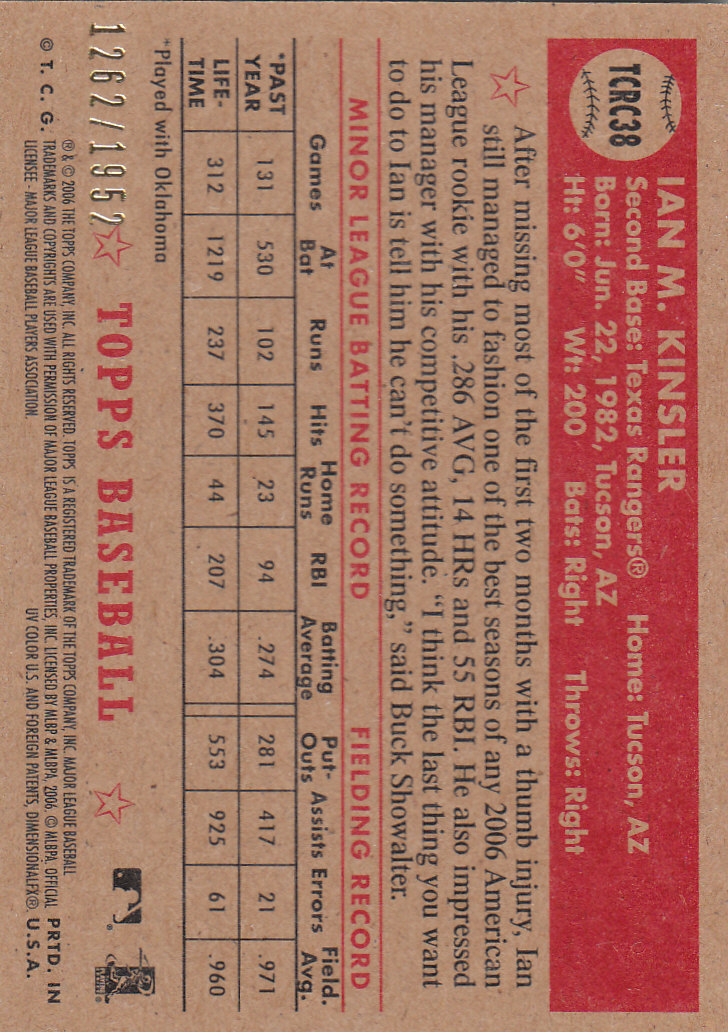 2006 Topps 52 (Rookies) Baseball Part 2 - Picture 54 of 140