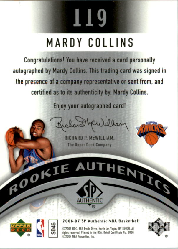 2006-07 SP Authentic Basketball Card Pick - Picture 191 of 195