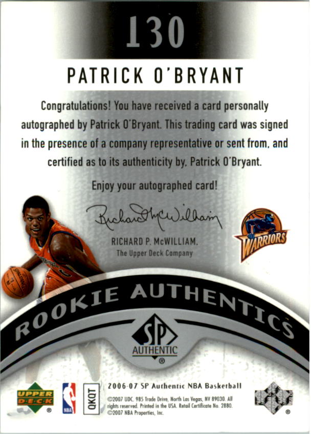 2006-07 SP Authentic Basketball Card Pick - Picture 195 of 195