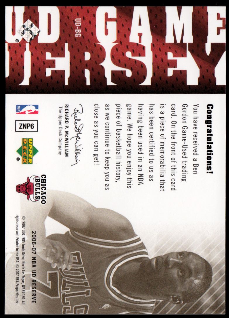 2006-07 UD Reserve Basket Game Maglie YOU SCEGLI Maglia carta reliquia - Foto 8 di 37