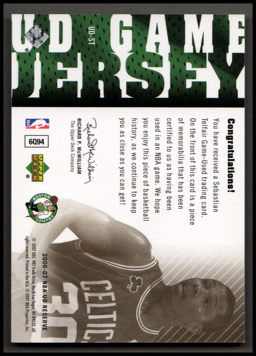 2006-07 UD Reserve Basket Game Maglie YOU SCEGLI Maglia carta reliquia - Foto 34 di 37