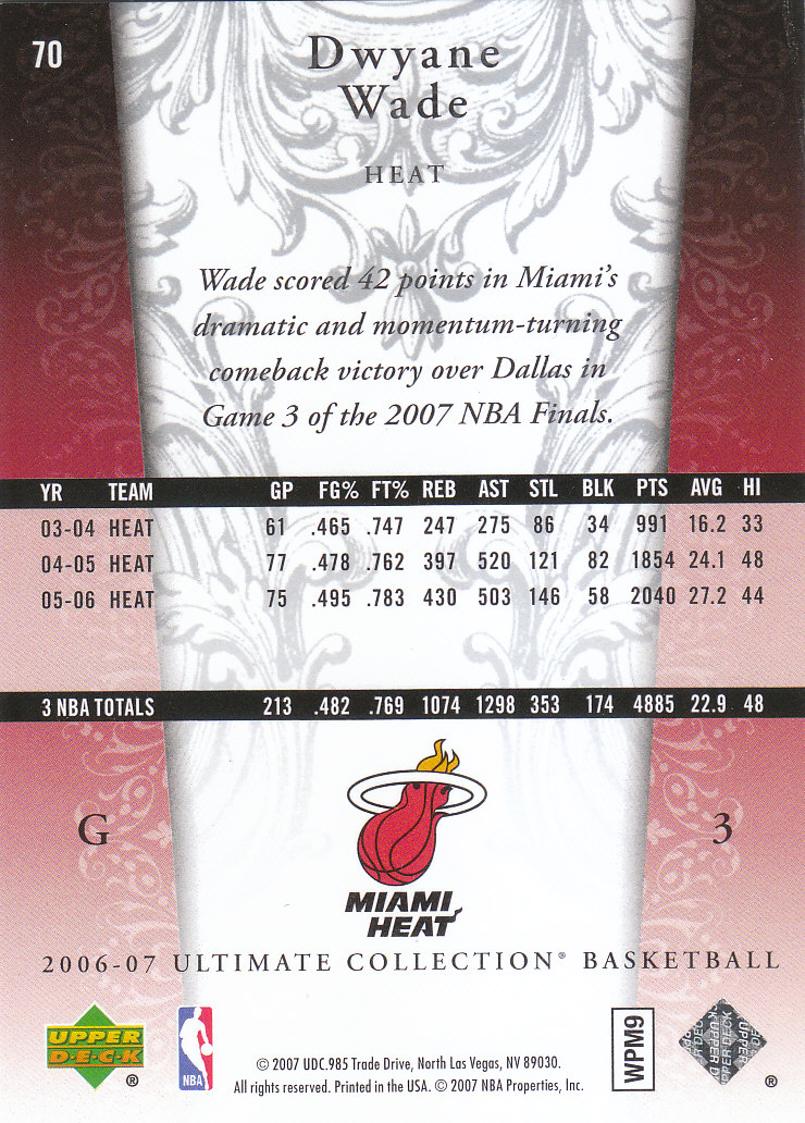 2006/2007 Ultimate Collection (Upper Deck) Basketball - Picture 59 of 111
