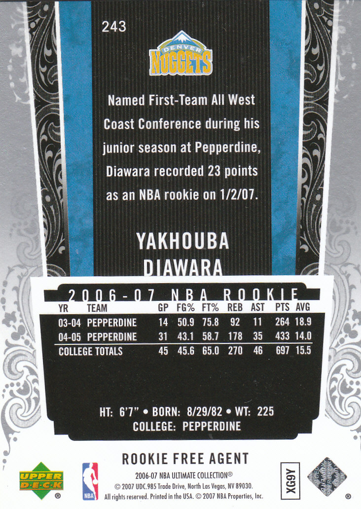 2006/2007 Ultimate Collection (Upper Deck) Basketball - Picture 9 of 111