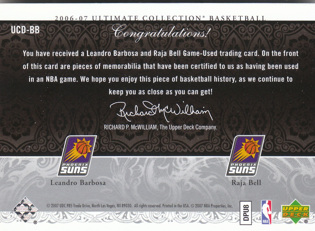 2006/2007 Ultimate Collection (Upper Deck) Basketball - Picture 5 of 111