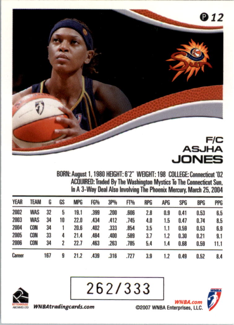 2007 WNBA Parallel #d/333 YOU PICK - Picture 3 of 35