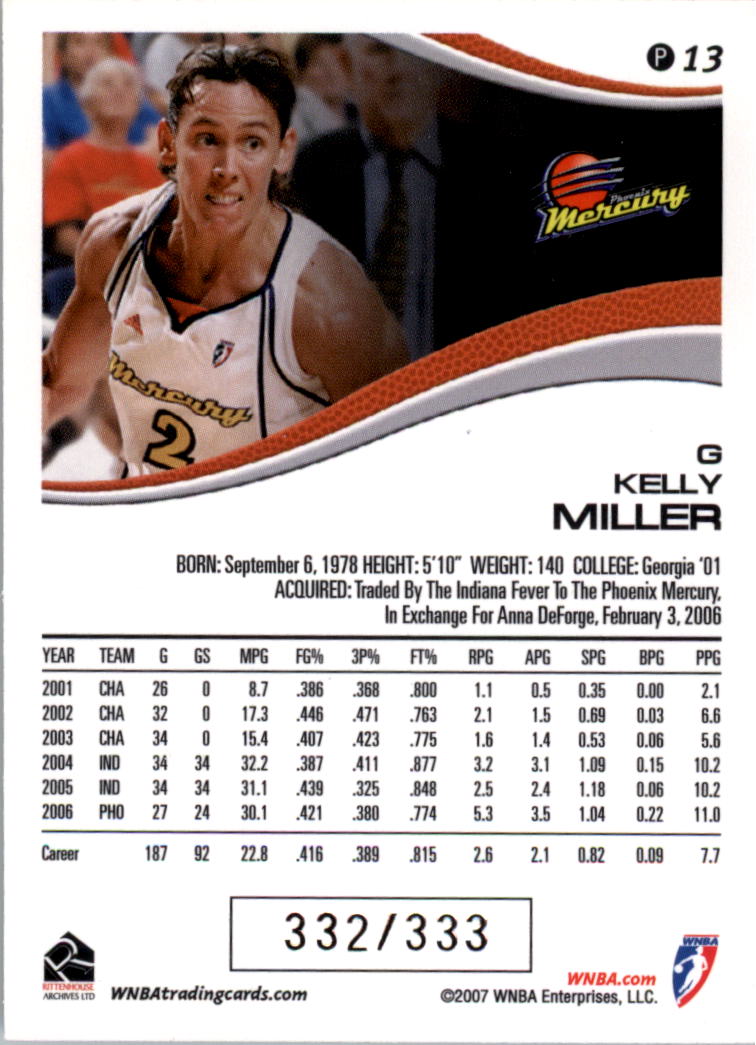 2007 WNBA Parallel #d/333 YOU PICK - Picture 5 of 35
