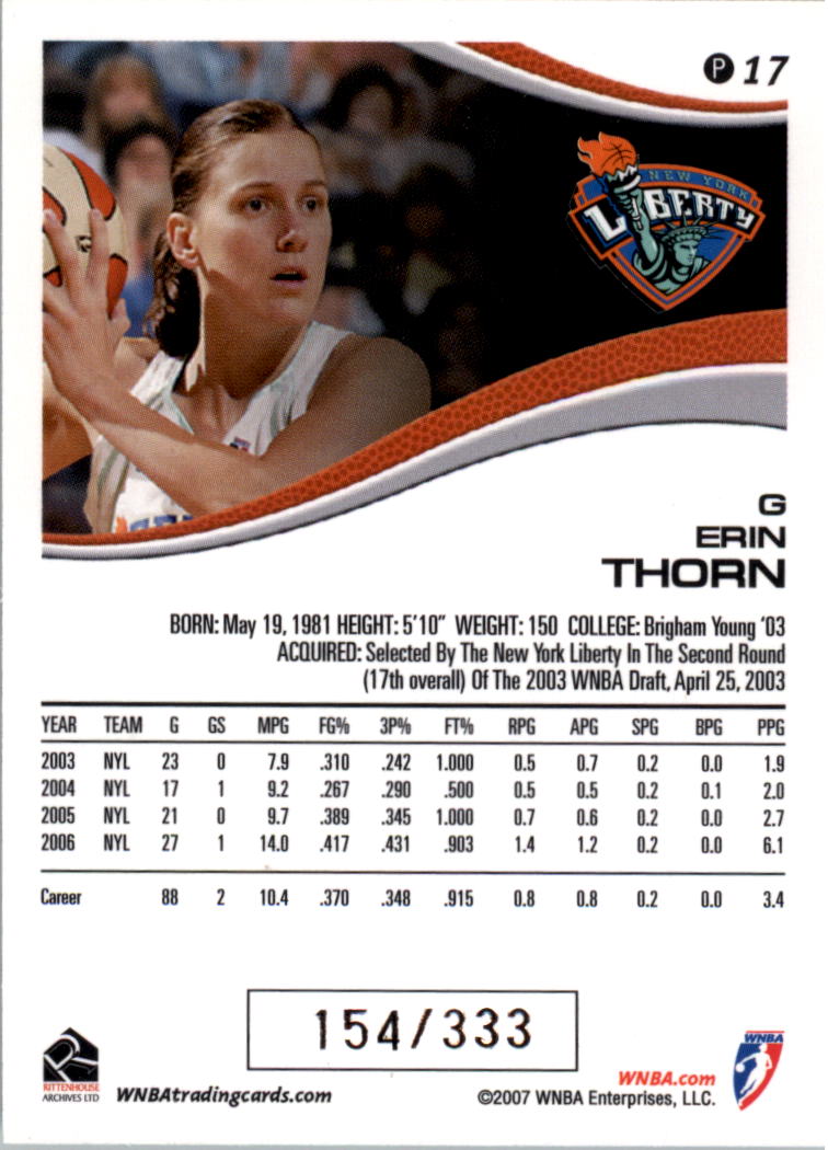 2007 WNBA Parallel #d/333 YOU PICK - Picture 7 of 35