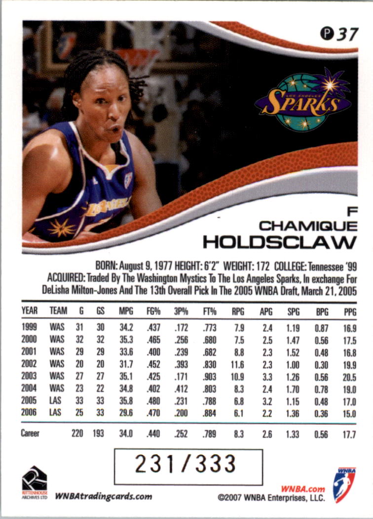 2007 WNBA Parallel #d/333 YOU PICK - Picture 17 of 35