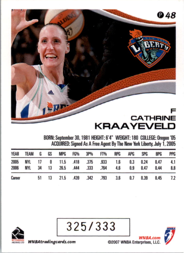 2007 WNBA Parallel #d/333 YOU PICK - Picture 25 of 35