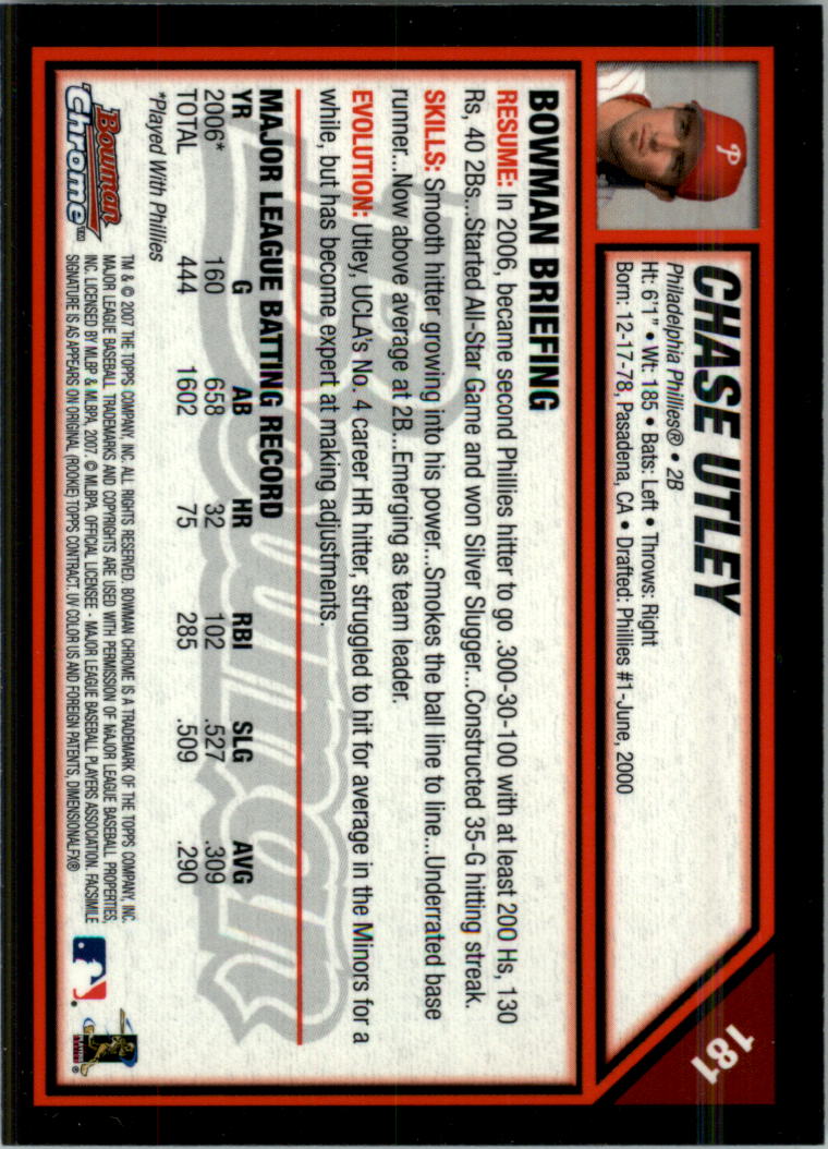 2007 Bowman Chrome Baseball Card Pick - Picture 355 of 427