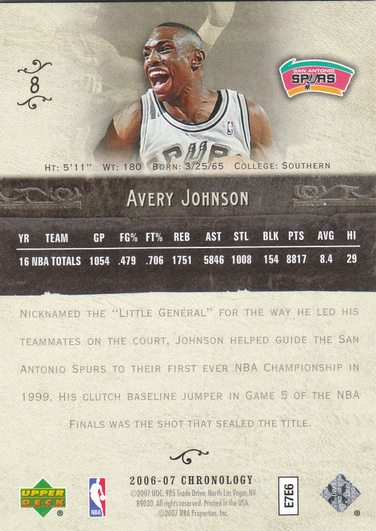 2006/2007 Chronology (Upper Deck) Basketball - Picture 3 of 33