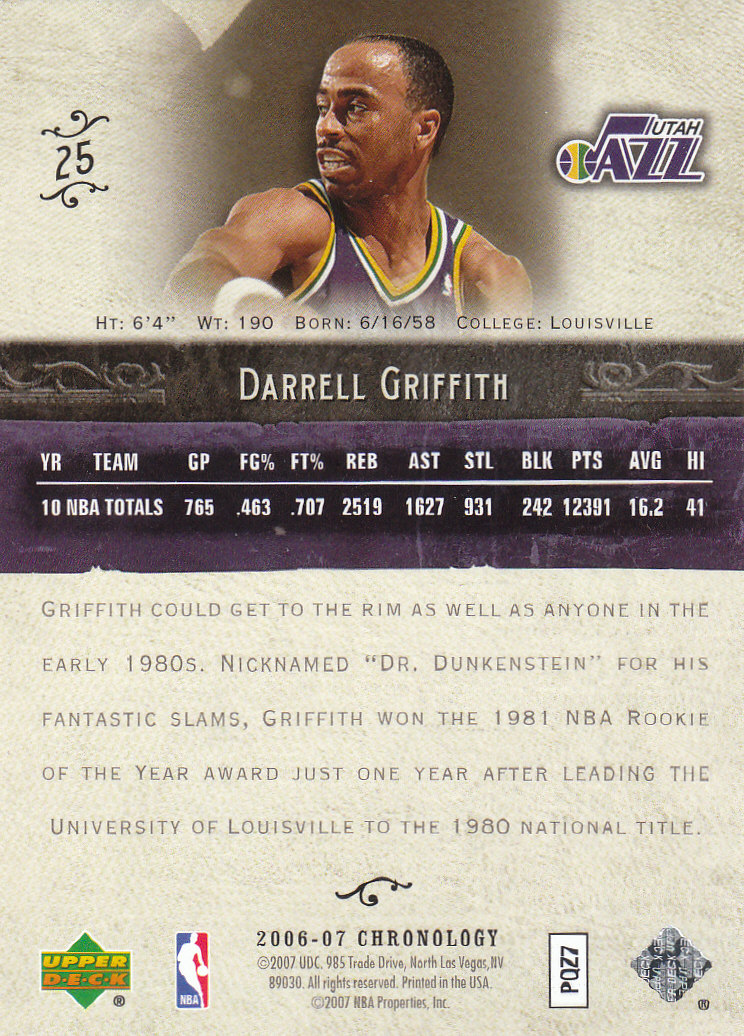 2006/2007 Chronology (Upper Deck) Basketball - Picture 5 of 33