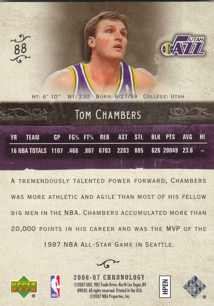 2006/2007 Chronology (Upper Deck) Basketball - Picture 23 of 33